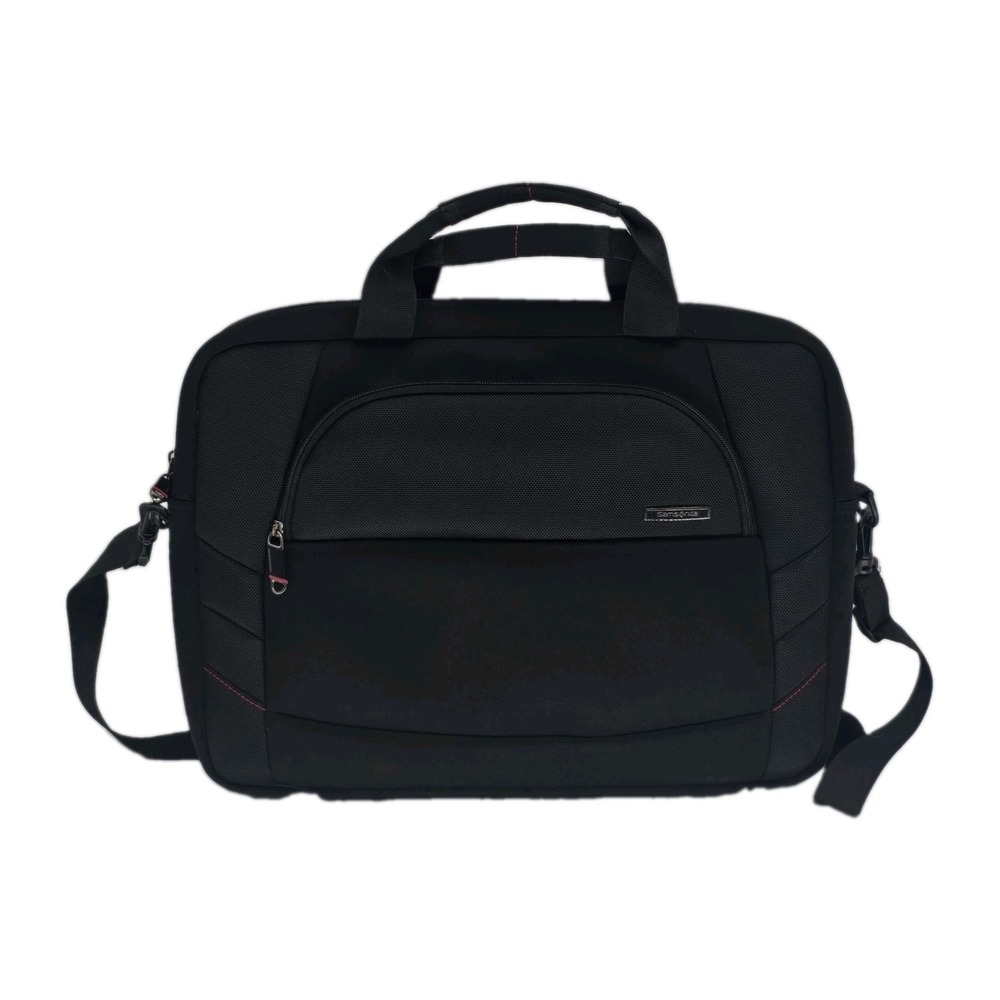 Samsonite Xenon 2 Laptop Case With Shoulder Strap Zip Pockets 18" Black Slim